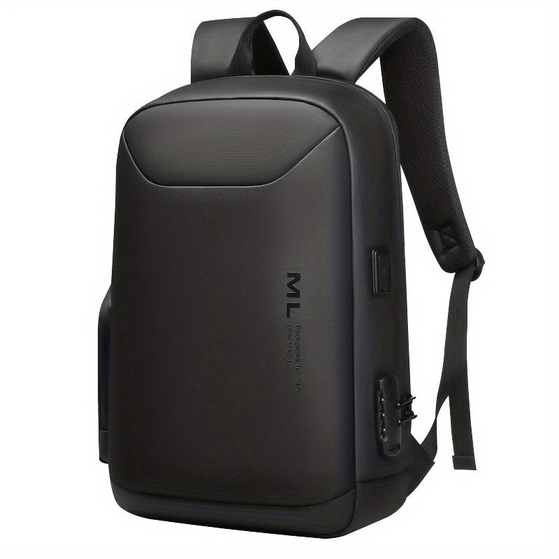 Men's Casual Backpack With Password Lock USB Charging Lightweight Computer Bag