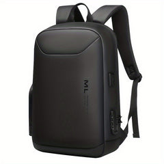 Men's Casual Backpack With Password Lock USB Charging Lightweight Computer Bag