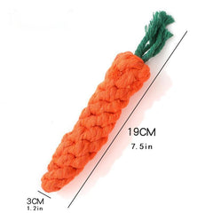 Pet Knot Toy For Dog & Cat Carrot Shape Dog Chew Toys