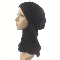 Soft Underscarf Cap Neck Cover Inner Cap Solid Hijab Hats Turban Cap