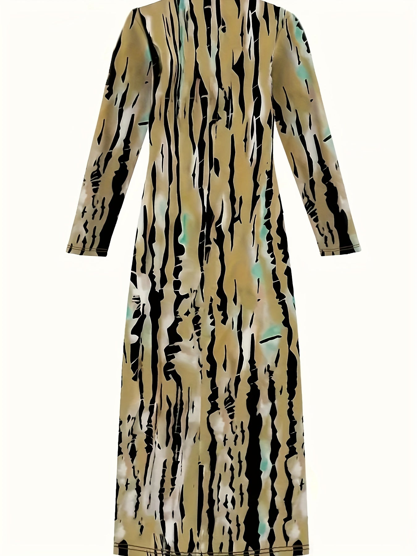  Tie Dye Long Sleeve Maxi Dress