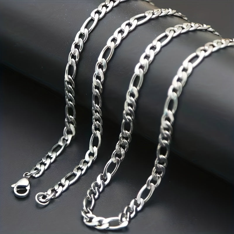 Stainless Steel Cuban Chain Necklace for Men and Women