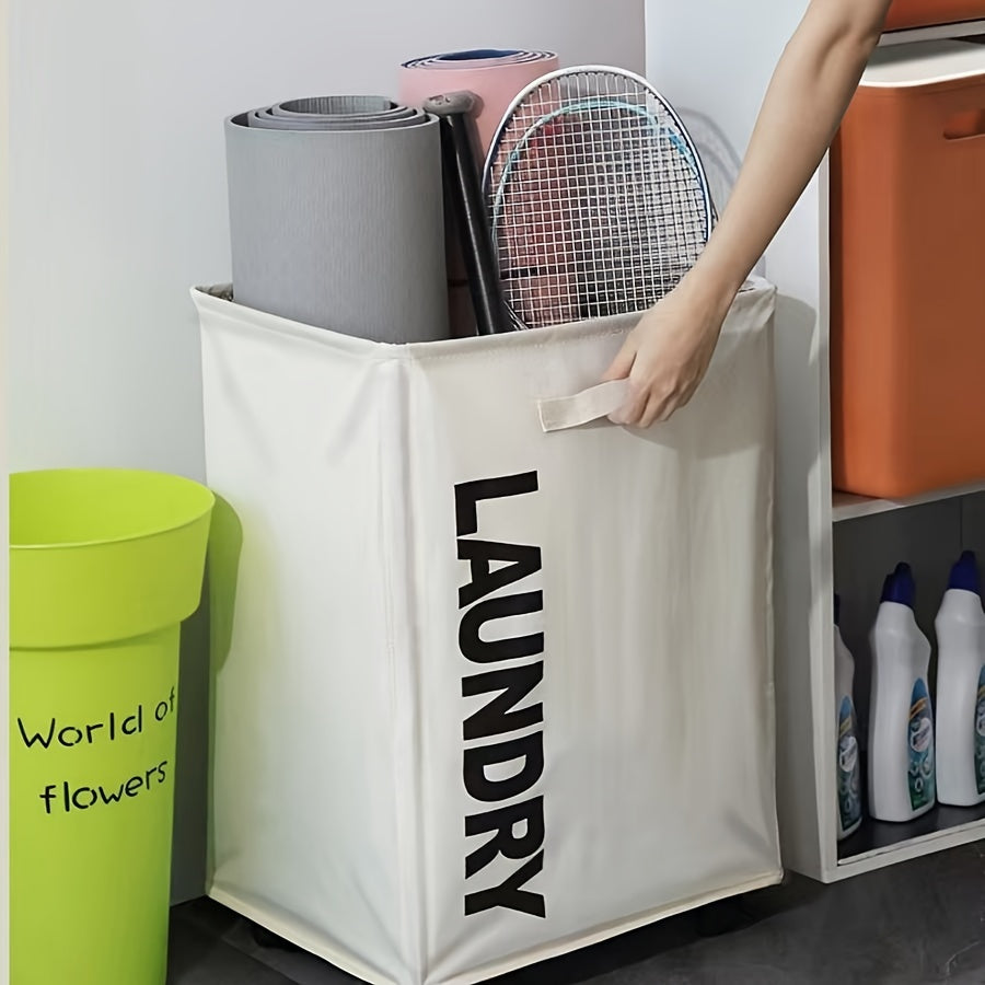 Portable Yoga Mat Storage Basket with Wheel