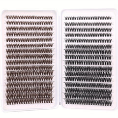640pcs Brown Lash Clusters DIY Extensions + Halloween Lashes