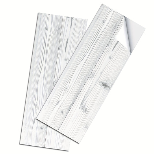5pcs Peel And Stick Waterproof Wood Flooring Tile 0.7mm Self Adhesive