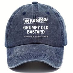Unisex Distressed Retro Letter Baseball Cap