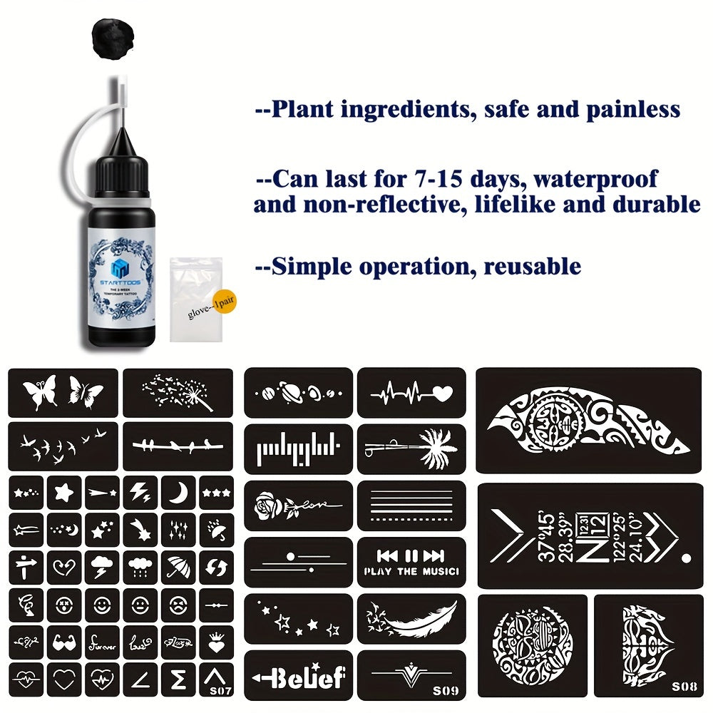 Tattoo Stencil Sheets & Juice Tattoo Dye Paste