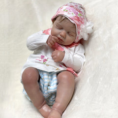 Genesis Painted Girl Bebe Reborn Dolls With Rooted Brown Hair