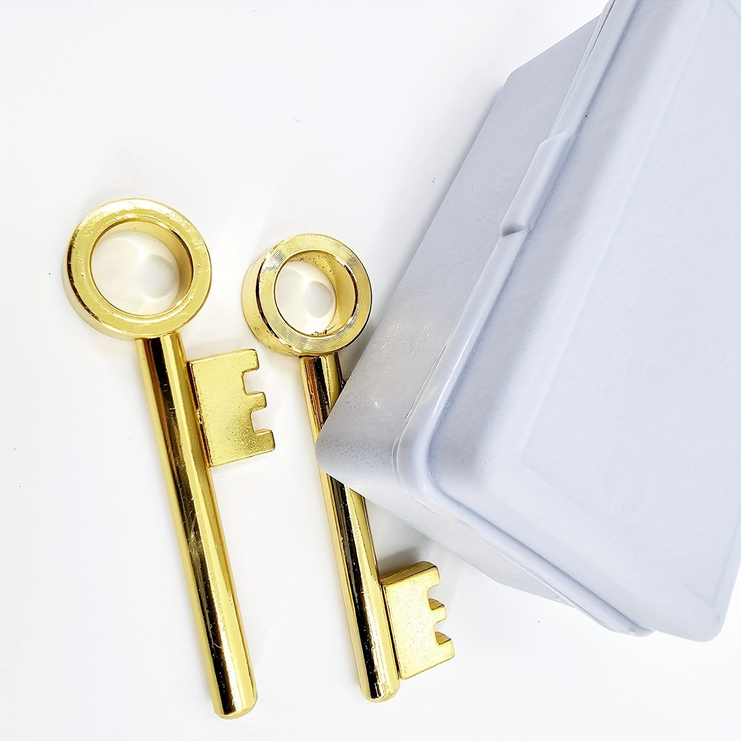 Magic Key Metal Party Prop with 3 Surprise Reveals - No Batteries Needed
