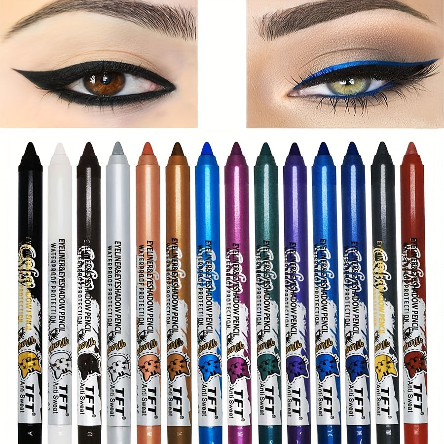 Colorful Eyeshadow Pen Waterproof Smudge Proof Long Lasting Eyeliner Pen