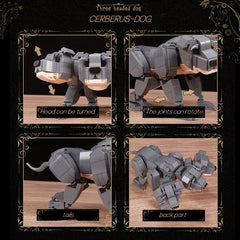 Three Headed Hellhound Building Block Model Toy