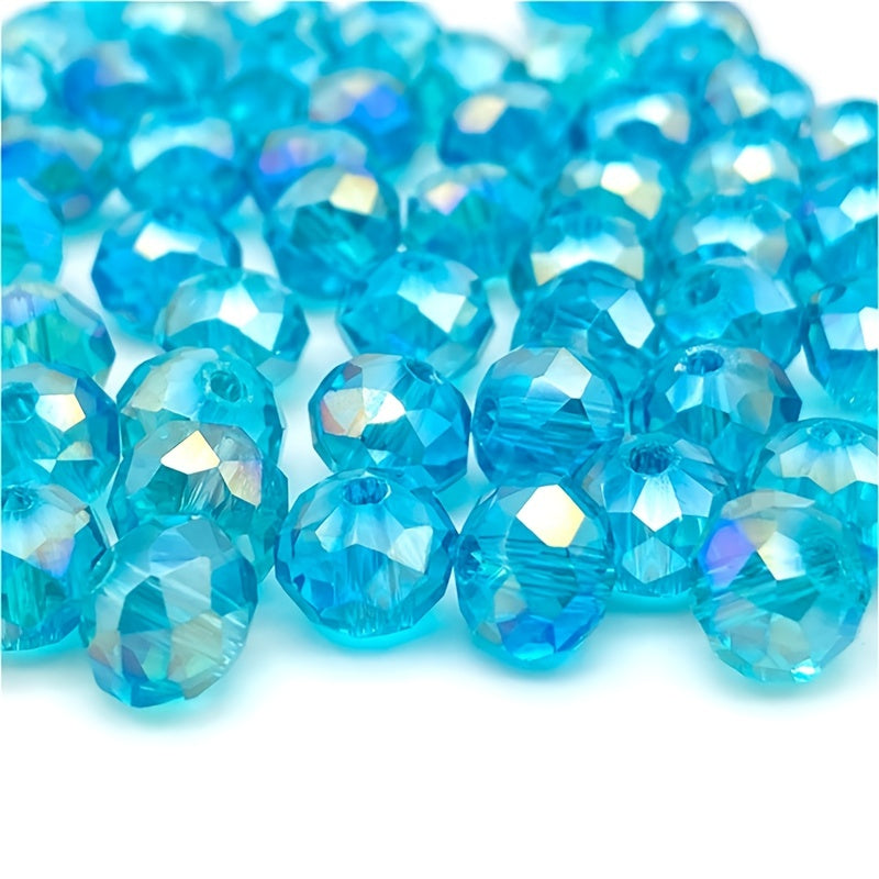 35pcs Crystal Rondelle Beads for Jewelry Making