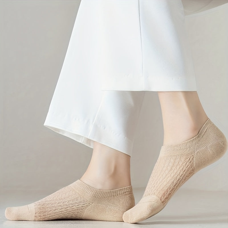 7 Pairs Hollow Out Low Cut Ankle Socks Women's Stockings