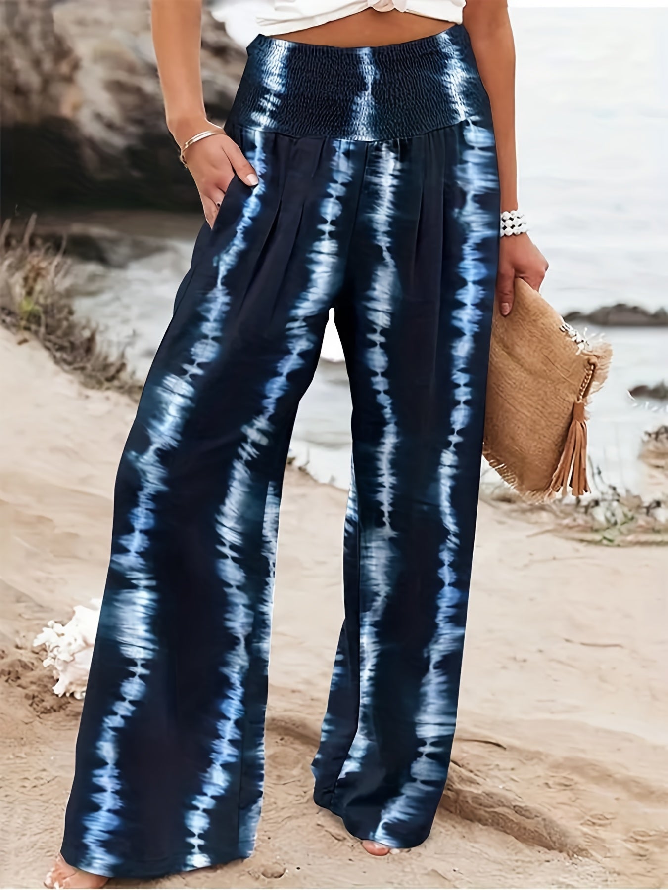  Tie Dye Wide Leg Pants