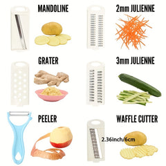 Multifunctional Vegetable Slicer Manual Food Grater Cutter Potato Chopper