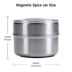 Magnetic Spice Tins Set Stainless Steel Spice Storage Container