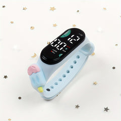 5PCS LED Digital Watches for Kids Mixed Colors Non Waterproof