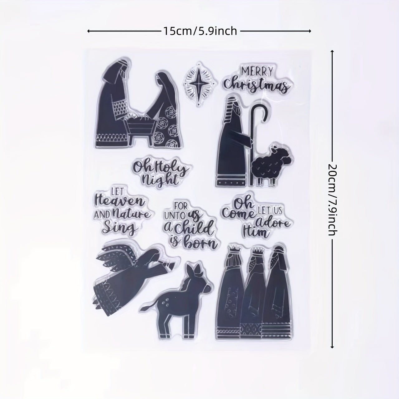 Christmas Character Stamp for Card Making and DIY Crafts