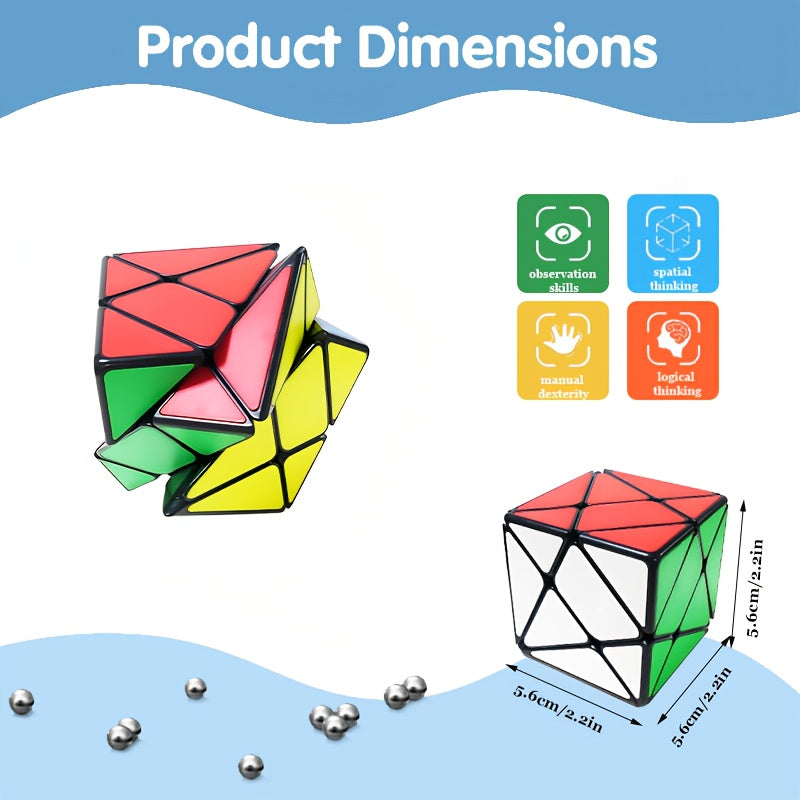 3X3 Transformer Cube Unique Smooth Stickerless Puzzle Toy