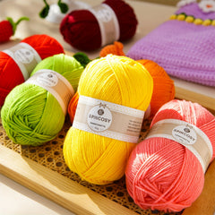 Multicolor Soft Acrylic Yarn For Knitting & Crochet 280 Yards 50g