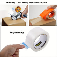 6pcs Adhesive Tape Transparent Sealing Tape Roll