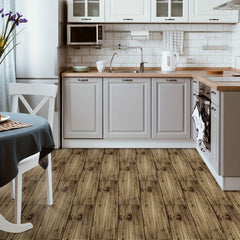 Wood Grain Raw Printing Signal Gray Floor Stickers