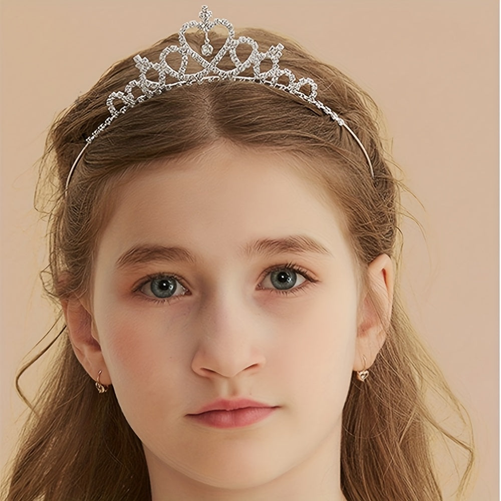Kids Crystal Rhinestone Crown Hair Band