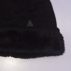 Neutral Large Star Jacquard Plus Velvet Knitted Hat