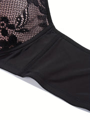  Contrast Lace Push Up Bra