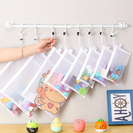 Toy Storage Bag Puzzle Sorting Zipper Mesh Bag