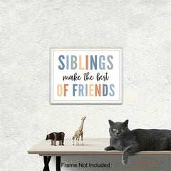 Siblings Make Friends Kindergarten Wall Art Classroom Decor Roof Decor