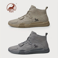 Men's Lace up Boots Sneakers Casual Walking Shoes High Top Comfortable