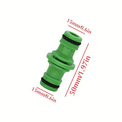 2pcs Plastic Double Extension Pipe Repair Joint Bidirectional Docking Nipple
