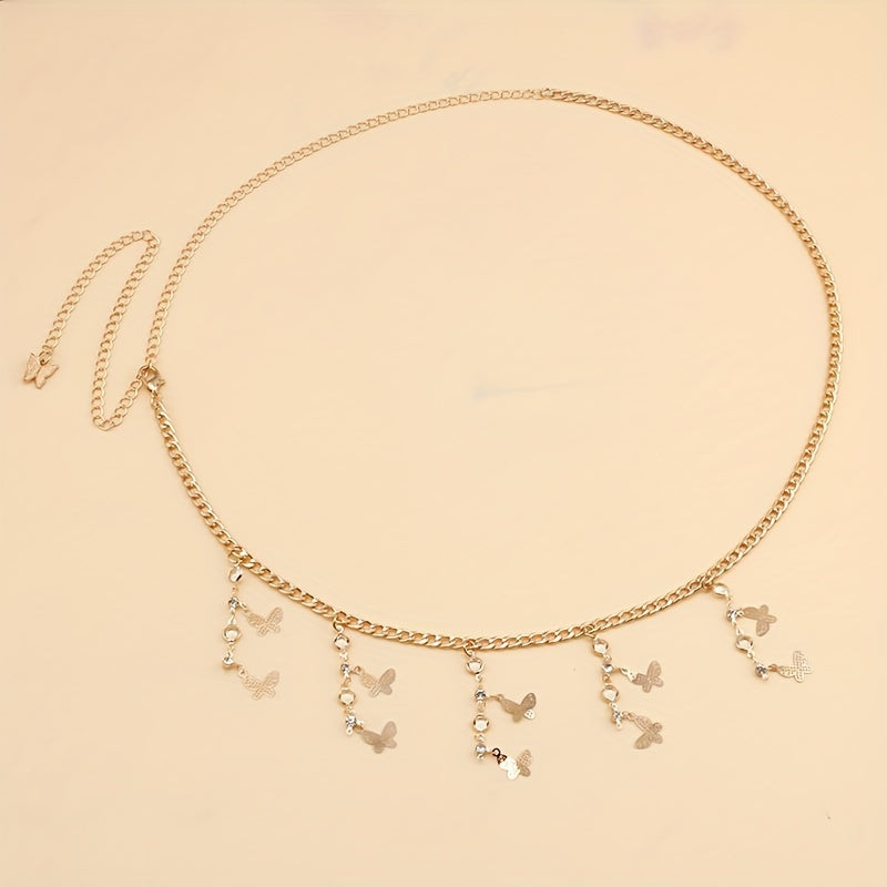 Butterfly Tassel Charm Chain Belt Waist Chain Jewelry