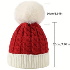 Kids Santa Claus Knitted Beanie for Halloween