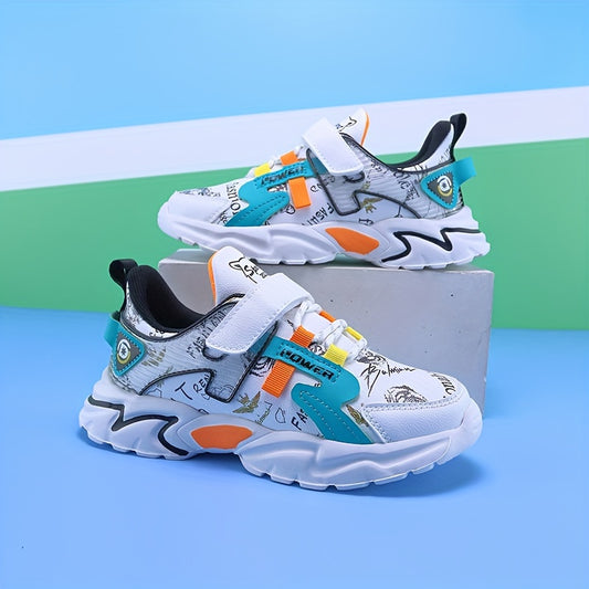 Girl's Colour Block Chunky Shoes Comfy Non Slip Soft Sole Sneakers