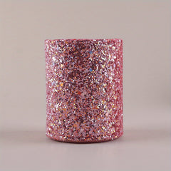 Glitter Makeup Brush Holder Sequin Decor Pencil Cup - Desk Organizer Cup