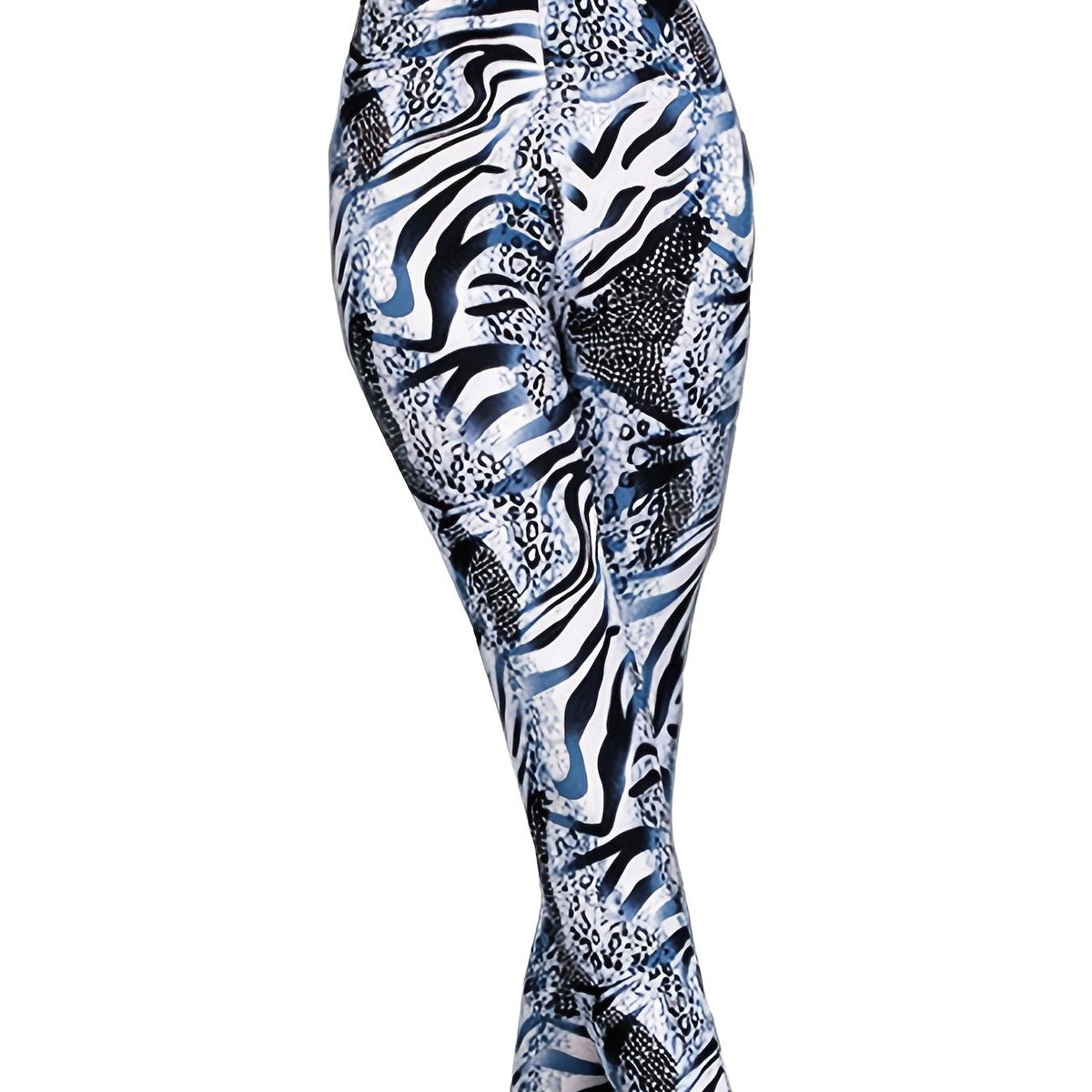 Leopard Print Skinny Leggings Stretchy Casual Leggings Women's Clothing