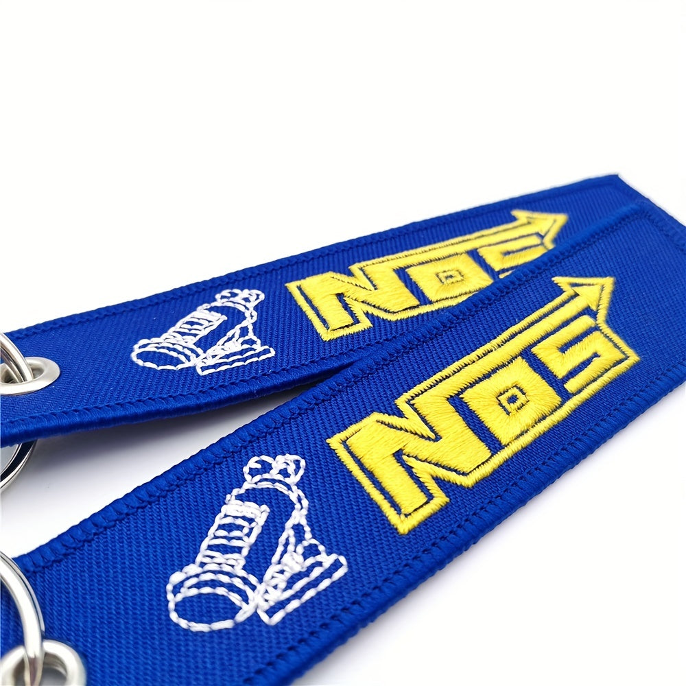 JDM Style Keychain Lanyard Woven Nylon Keyring Strap