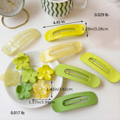 Daisy Hair Clips Translucent Hair Claw Acrylic Hair Clip