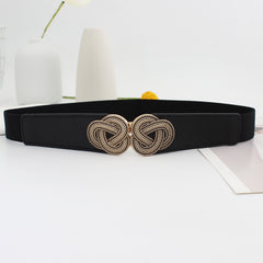 Vintage Elastic Waist Belt for Women's Dress Shirt
