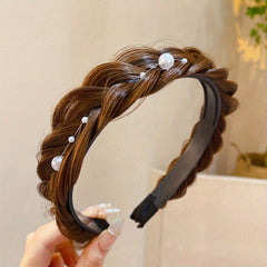 Wide Fishbone Braids Hair Band Retro Head Hoop Hair Styling