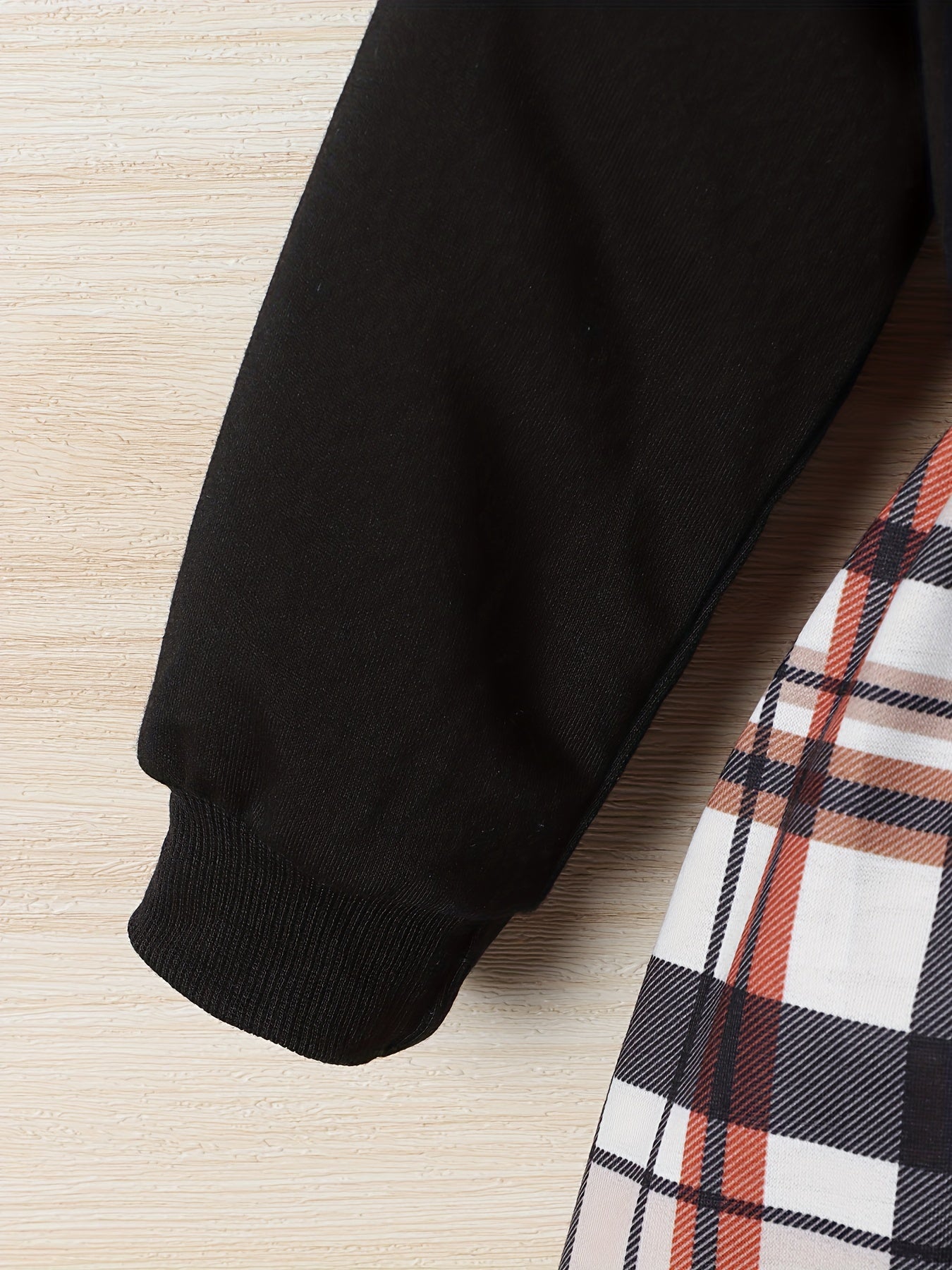 Girls Plaid Print Long Sleeve Pullover Sweatshirt Dress