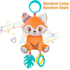 Colorful Spiral Rattle Toy for Kids with Rings