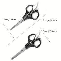 Professional Haircut Kit for Men Barber Fade Combs Set With Scis