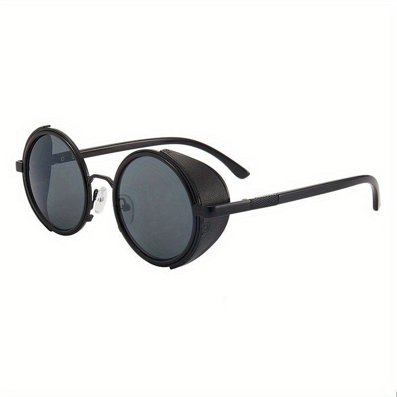 Homadore Steampunk Style Polarized Sunglasses Round Metal Frame