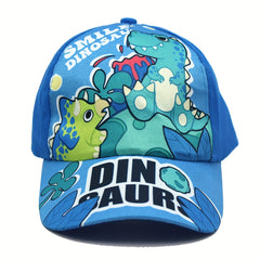 Dinosaur Embroidery Print Wide Brim Baseball Cap