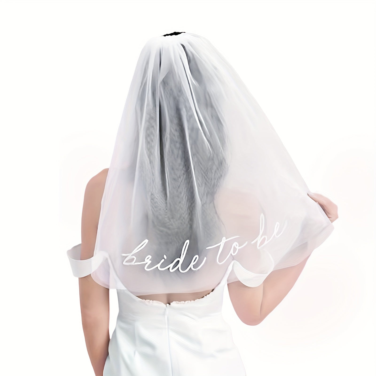 Bridal Veil for Brides and Bridesmaids - Perfect Photo Prop for Wedding