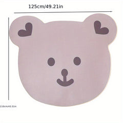 Bear Cashmere Non Slip Floor Carpet for Kids' Bedrooms