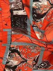  Floral Print Wide Leg Trousers